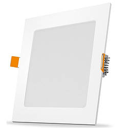 LED світильник з регулюванням яскравості вбудований квадрат VIDEX 12W 5000K D3