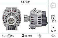 Генератор CARGO 115711 RENAULT CLIO II, LAGUNA II, MEGANE I, MEGANE I COACH, MEGANE II, SCENIC I