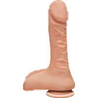 Фалоімітатор Doc Johnson The D - Super D - 9 Inch With Balls - ULTRASKYN, діаметр 5,1 см SO1572