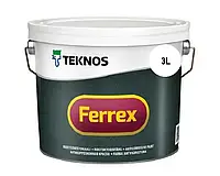 Антикоррозионная краска Teknos Ferrex (белый) 3 л