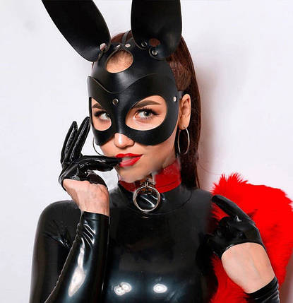 Маска Зайчик шкіра Playboy ABC, фото 3