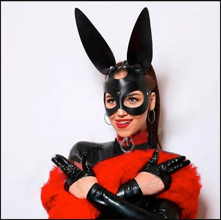Маска Зайчик шкіра Playboy ABC, фото 1