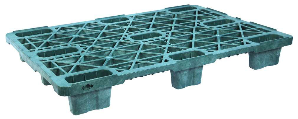 Палета полімерна зелена 1200х800х140