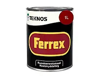 Антикоррозионная краска Teknos Ferrex (красный) 1 л