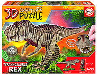 Пазл Educa 3D T-REX 82 елементів