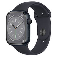 Смарт годинник Apple Watch Series 8 GPS 45mm Midnight Aluminum Case w.Midnight Sport Band MNP13 епл вотч 8