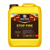 STOP FIRE  Вогнебіозахист для деревини BAYRIS  червоний 5л.
