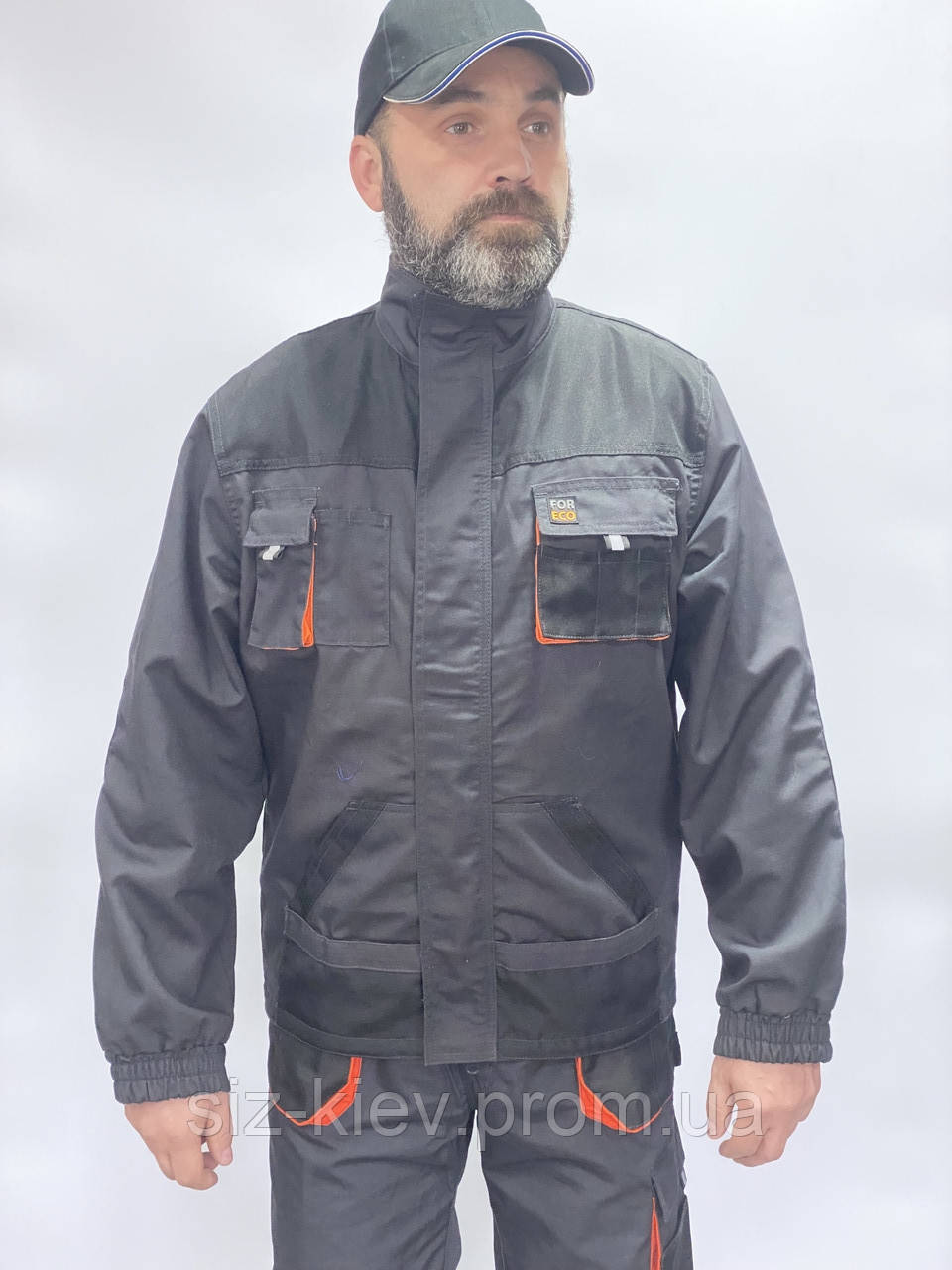 Куртка робоча ЄВРО, щільність тканини 260 г/м2 арт. FORECO (J) Розмір L