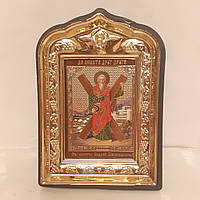 Икона Андрей Первозванный святой апостол, лик 6х9, в пластиковой черной рамке
