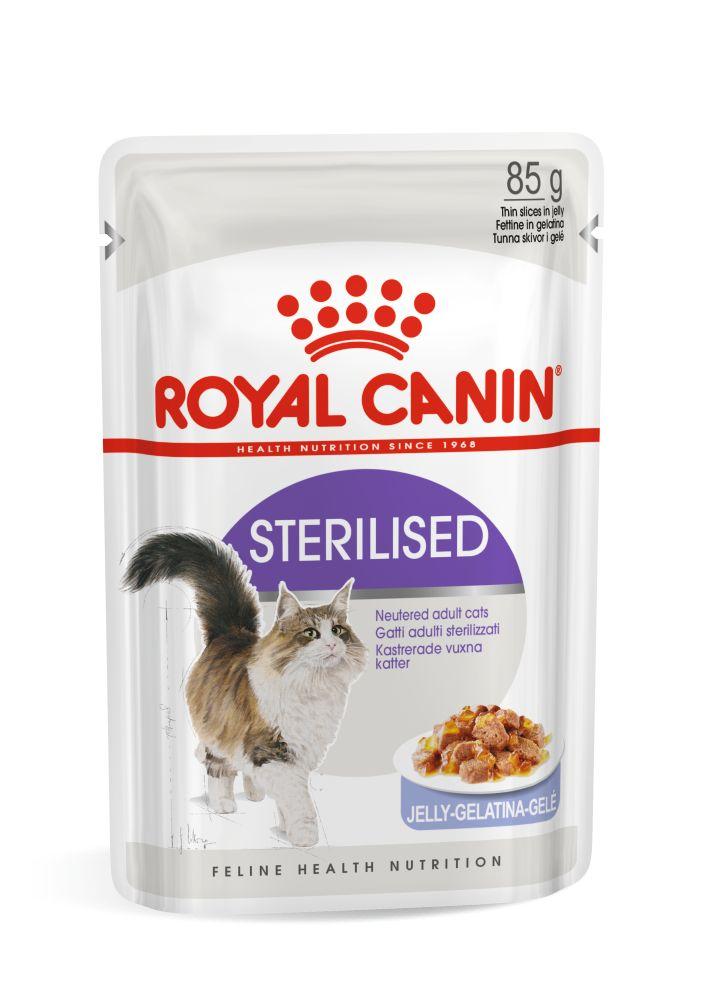 Вологий корм для дорослих стерилізованих котів ROYAL CANIN STERILISED IN JELLY 0.085 кг, фото 1