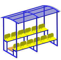 Трибуна для зрителей с навесом сборно-разборная 12мест