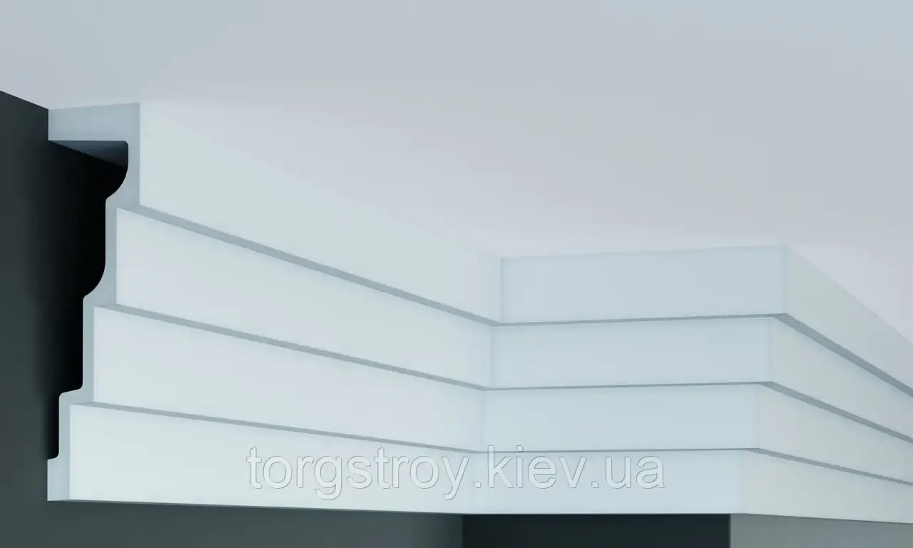 Карниз стельовий P886, довжина 2,00м, Gaudi decor