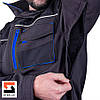Куртка робоча зі знімною утепленою підкладкою SteelUZ 4S BLUE зріст 182 см, фото 3