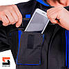 Куртка робоча зі знімною утепленою підкладкою SteelUZ 4S BLUE зріст 182 см, фото 4