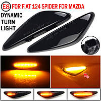 Повторители поворотов динамические Mazda 5 CW 6 GH MX-5 ND RX-8 Car Side Marker Lights For Fiat 124 Spider Ab