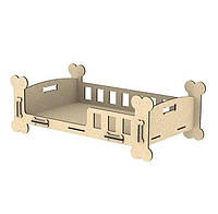 Кровать для собаки и кота WoodCraft  59х33х20 см