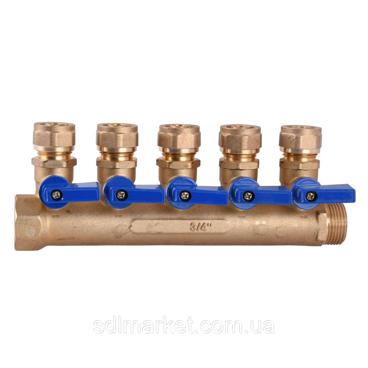 Колектор CRISTAL 3/4х16" 5-й з перекриттям (NM-1018)