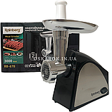 Електрична м'ясорубка RB-678, електром'ясорубка 3000 Вт для дому побутова, фото 8