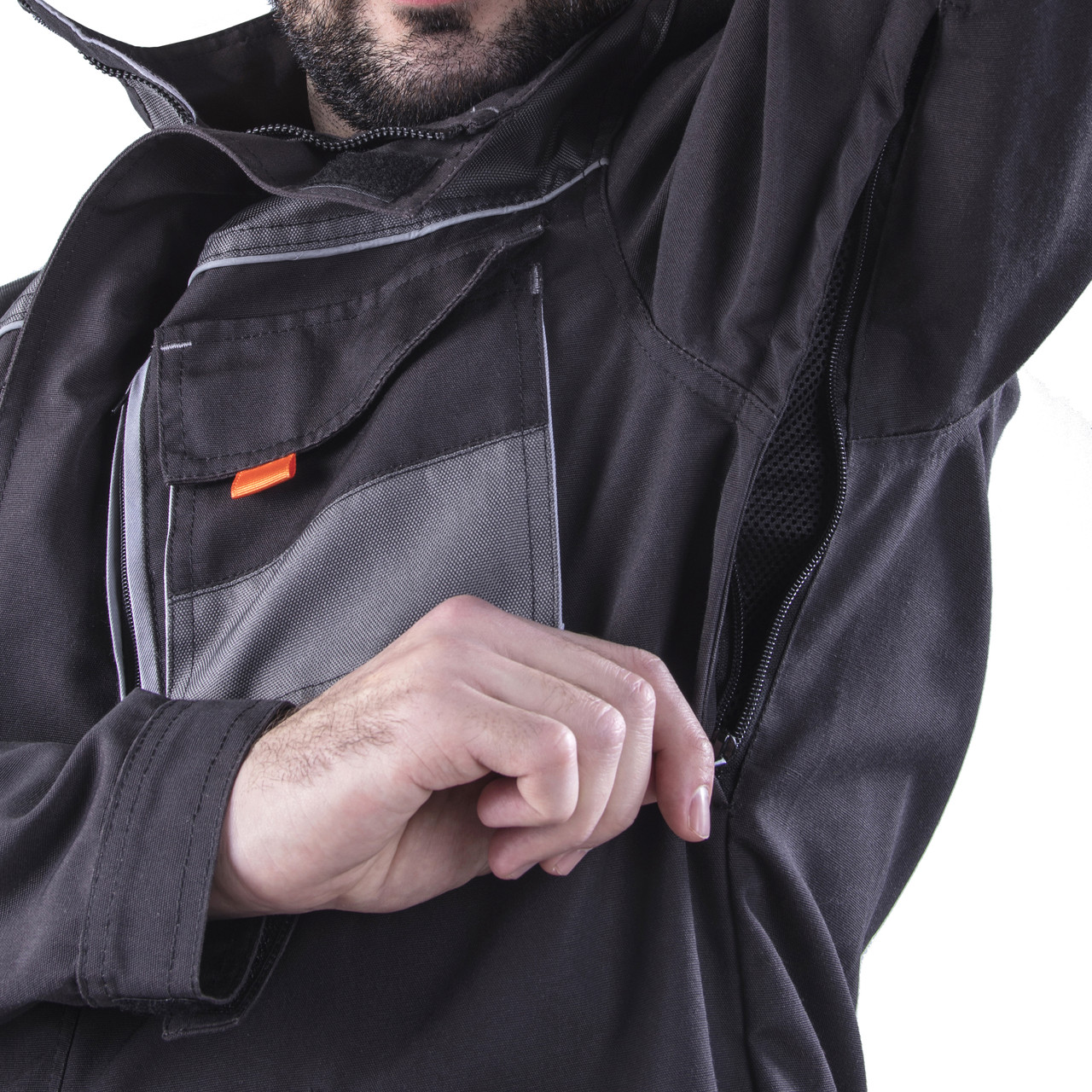 Куртка рабочая со съёмной утепленной подкладкой SteelUZ 4S GREY рост 188 см - фото 4 - id-p1678241764