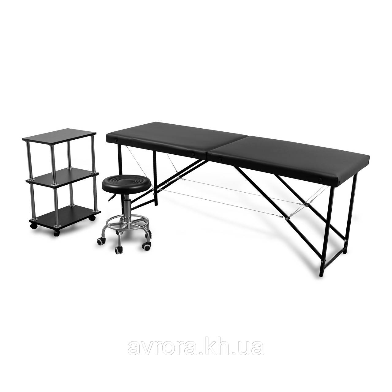 Кушетка Standart Comfort + візок косметологічний + стілець майстра без спинки