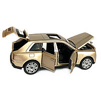 Дитяча машинка металева Автопром «Rolls-Royse» Ролс-Ройс, бронза, світло, звук, відкр двері, баг, капот, 15*7*5 (DL-41556), фото 5