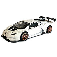 Іграшкова машинка металічна Lamborghini roger dubuis (Ламборгіні) "АвтоЕксперт", біла, світло, звук, інерція, відкр двері,, фото 2