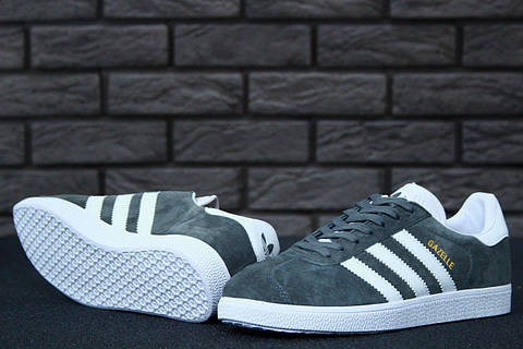 Adidas gazelle solid grey best sale