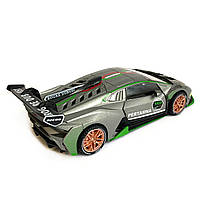 Іграшкова машинка металічна Lamborghini PERTAMAX TURBO (Ламборгіні) АвтоЕксперт, срібна, світло, звук, інерція, відкр двері,, фото 4