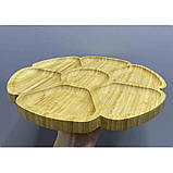 Менажниця бамбукова кругла на 7 відділеннь BT-337, фото 2