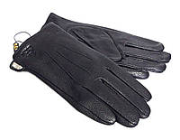 Мужские перчатки Ginge (10,5) кожа оленя/шерстяная сетка Черные (ПЕРЧ-206)