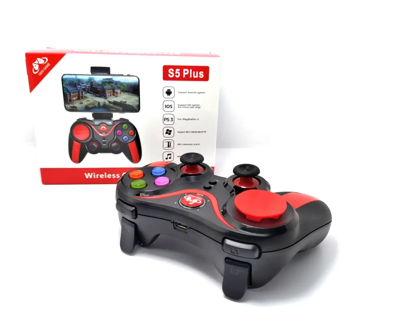 Ігровий бездротовий Bluetooth Gamepad Джойстик S5 plus Ігровий Геймпад