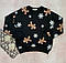 Новорічна дитяча кофта з пряниками та сніжинками Чорна 22160 163, Tontoy, Черный, Унисекс, Зима, 116 см, 6 лет, фото 2