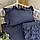 Підлітковий комплект змінної білизни з оборкою Синій 160 см, фото 7