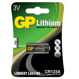Батарейка Gp CR 123A Lithium FOTO 3.0 V (CR123A-U1 / 4891199001086)