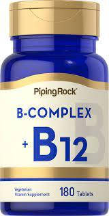 Piping Rock B Complex Plus Vitamin B-12 (180 Tab)