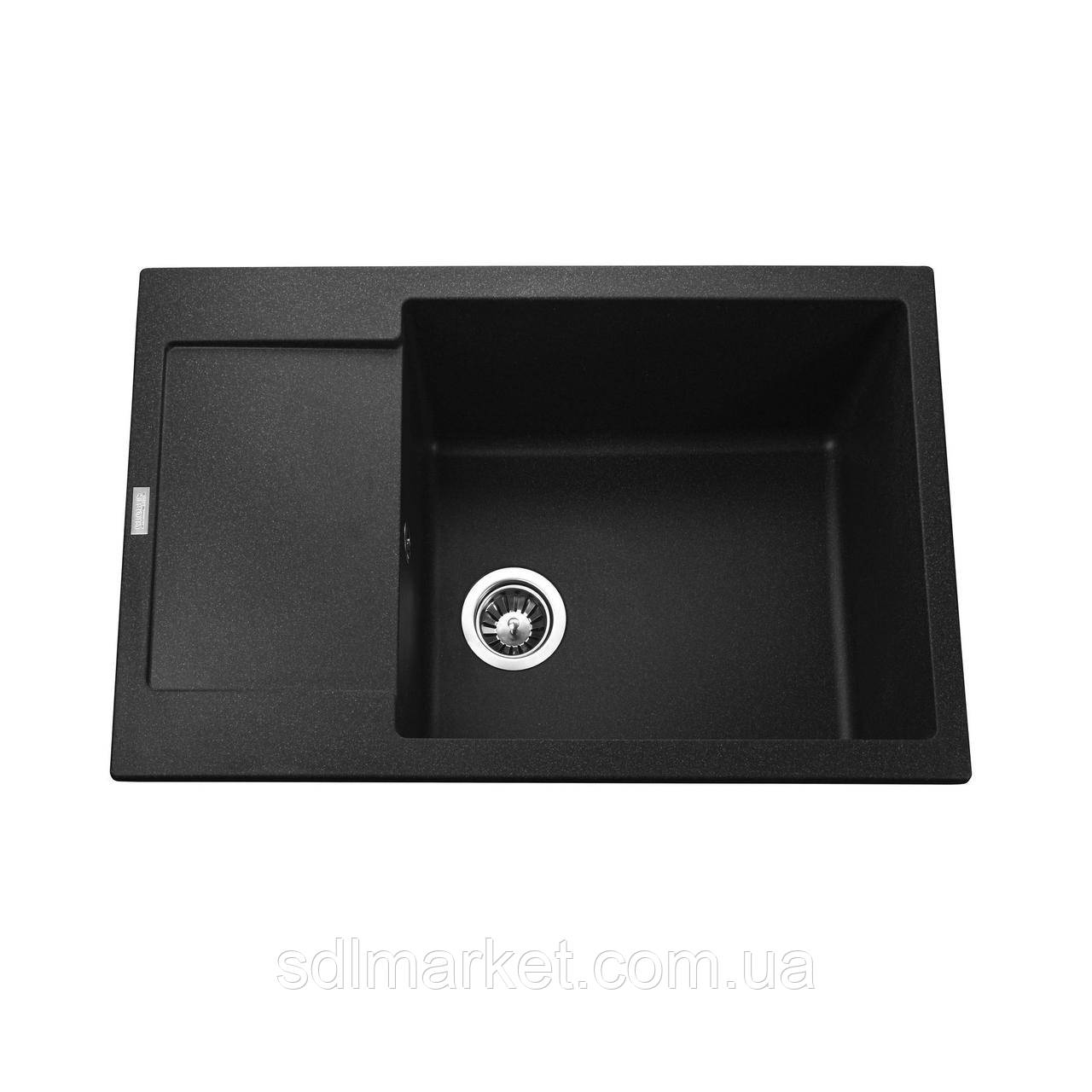 Гранітна мийка Globus Lux MALABI графіт 780x500 мм-А0001