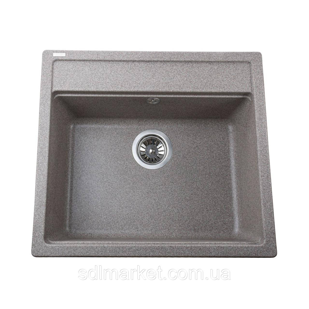Гранітна мойка Globus Lux VOLTA мокко 560x500м