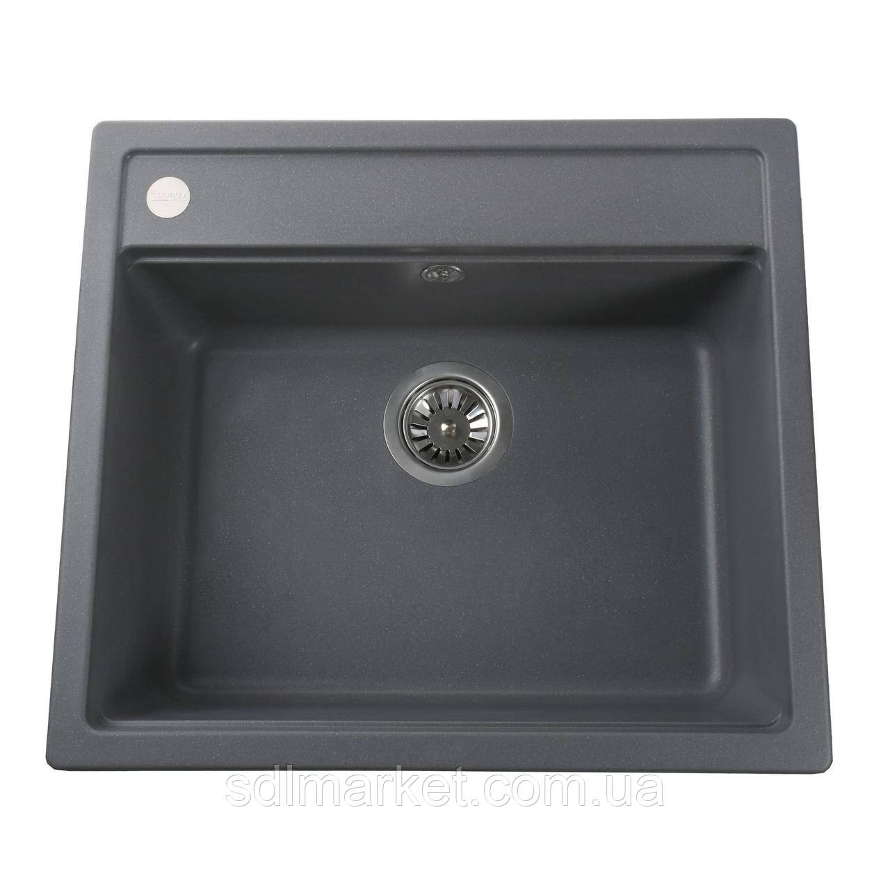 Гранітна милиця Globus Lux VOLTA сірій металiк 570x0510м-А0003