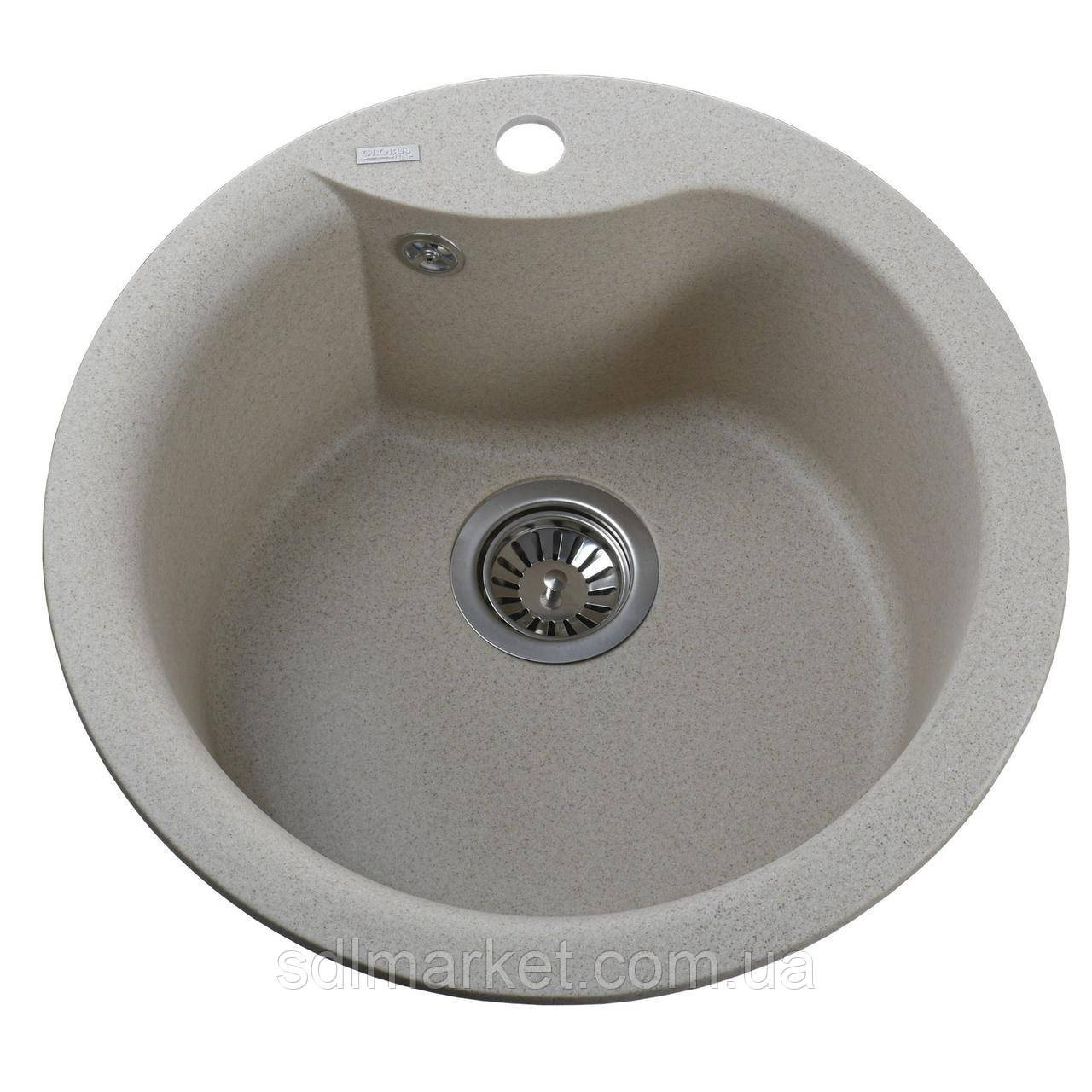 Грантна мойка Globus Lux ORTA піщаний 485м-А0004