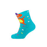 Дитячі шкарпетки махрові - Дюна р. 10-12 (шкарпетки дитячі зимові махрові, Duna) 4048-2581-морська хвиля, фото 3