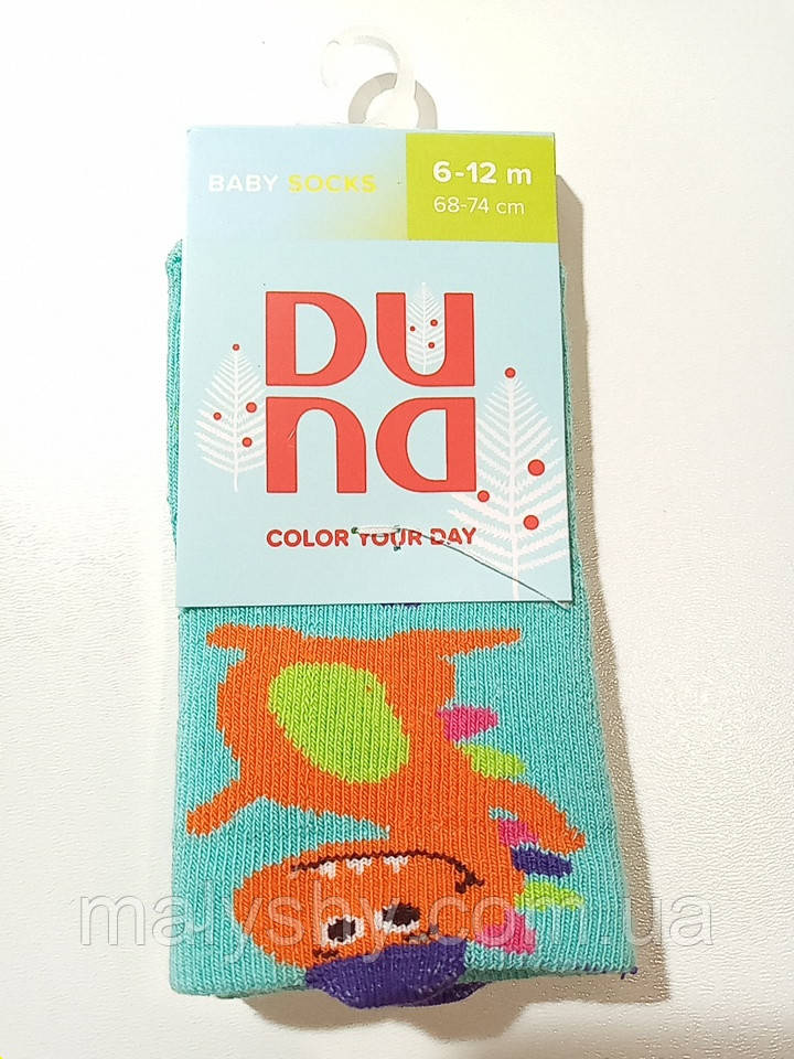 Дитячі шкарпетки махрові - Дюна р. 10-12 (шкарпетки дитячі зимові махрові, Duna) 4048-2581-морська хвиля