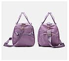 Спортивна сумка для спортзалу лавандова Сумка для тренувань фітнесу басейну дорожня для подорожей, фото 3