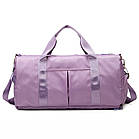 Спортивна сумка для спортзалу лавандова Сумка для тренувань фітнесу басейну дорожня для подорожей, фото 2