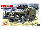 Збірна модель (1:72) Рухомий командний пункт Урал-43203, фото 3