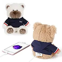 М'яка іграшка Ведмедик 15x10x9 см Power Bank 3000 mah Taddy bear/ Портативна батарея/Повербанк