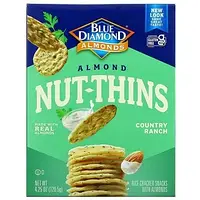 Blue Diamond, Almond Nut-Thins, снэки из рисовых крекеров с миндалем, Country Ranch, 120,5 г (4,25 унции) Киев