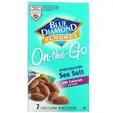 Blue Diamond, Almonds, On The-Go, обжаренная в духовке морская соль, 7 пакетиков по 17 г (0,6 унции) Киев