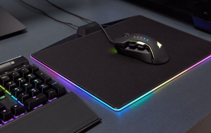 Ігровий килимок Rasure Flashy RGB Gaming Mouse Pad c підсвічуванням 350 x 250 мм