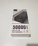 Портативна мобільна батарея підвищеної ємності Lenyes PX-591 Fast charging 50000 mAh, фото 3