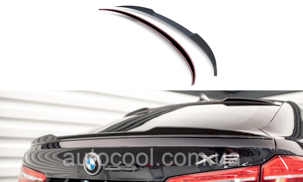 Спойлер кришки багажника (лип спойлер, сабля) BMW X6 F16 2014-2019 р.в. БМВ Х6 Ф16